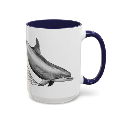 Dolphin Accent Coffee Mug, 11oz