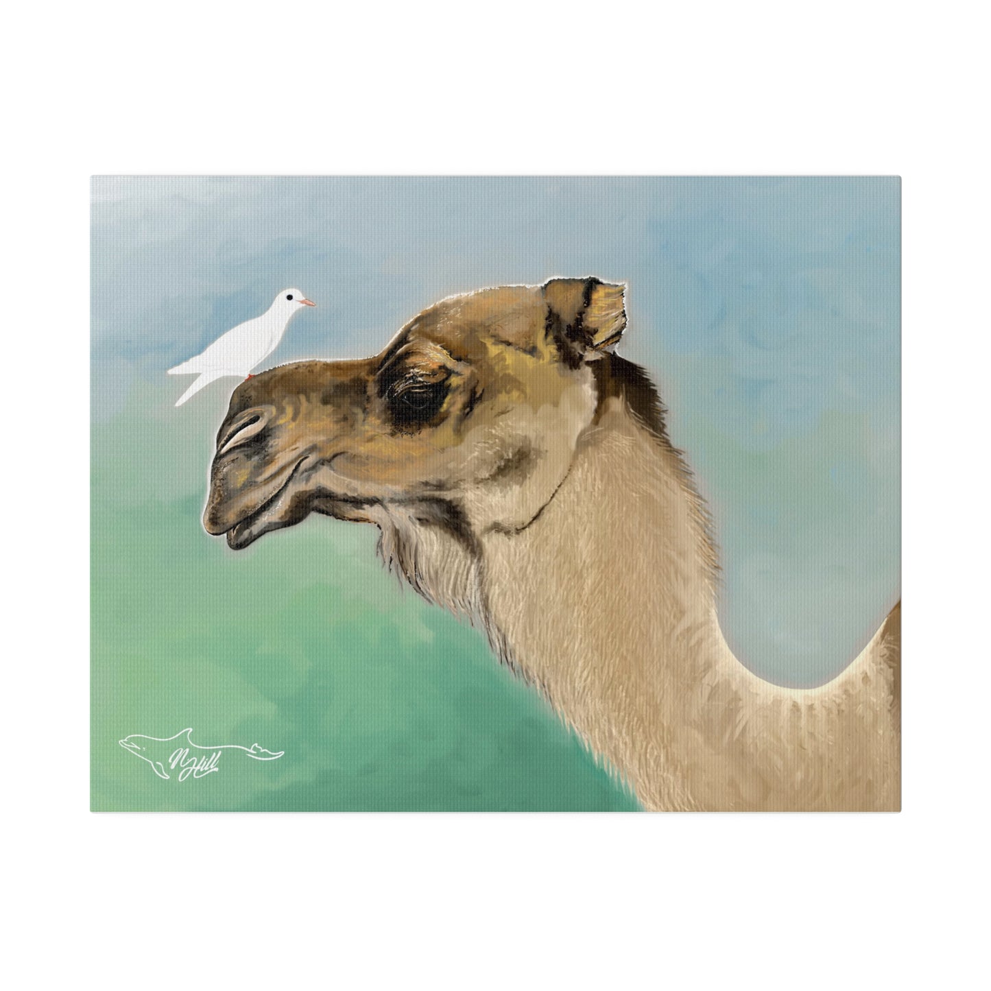 Camel Matte Canvas 14" x 11" , Stretched, 0.75"