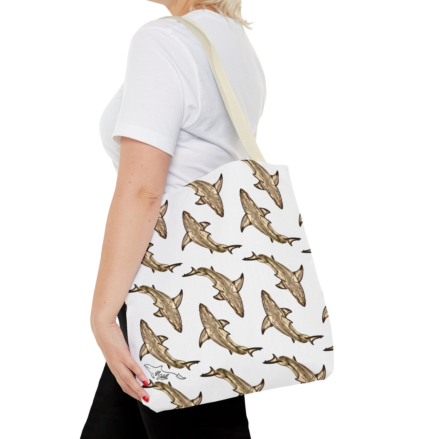 Great White Shark Tote Bag (AOP)