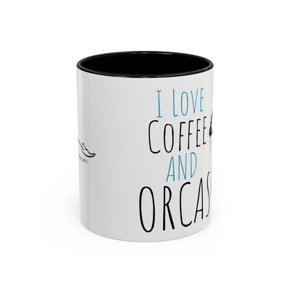 Copy of I Love Coffee and Orcas Accent Coffee Mug  15oz