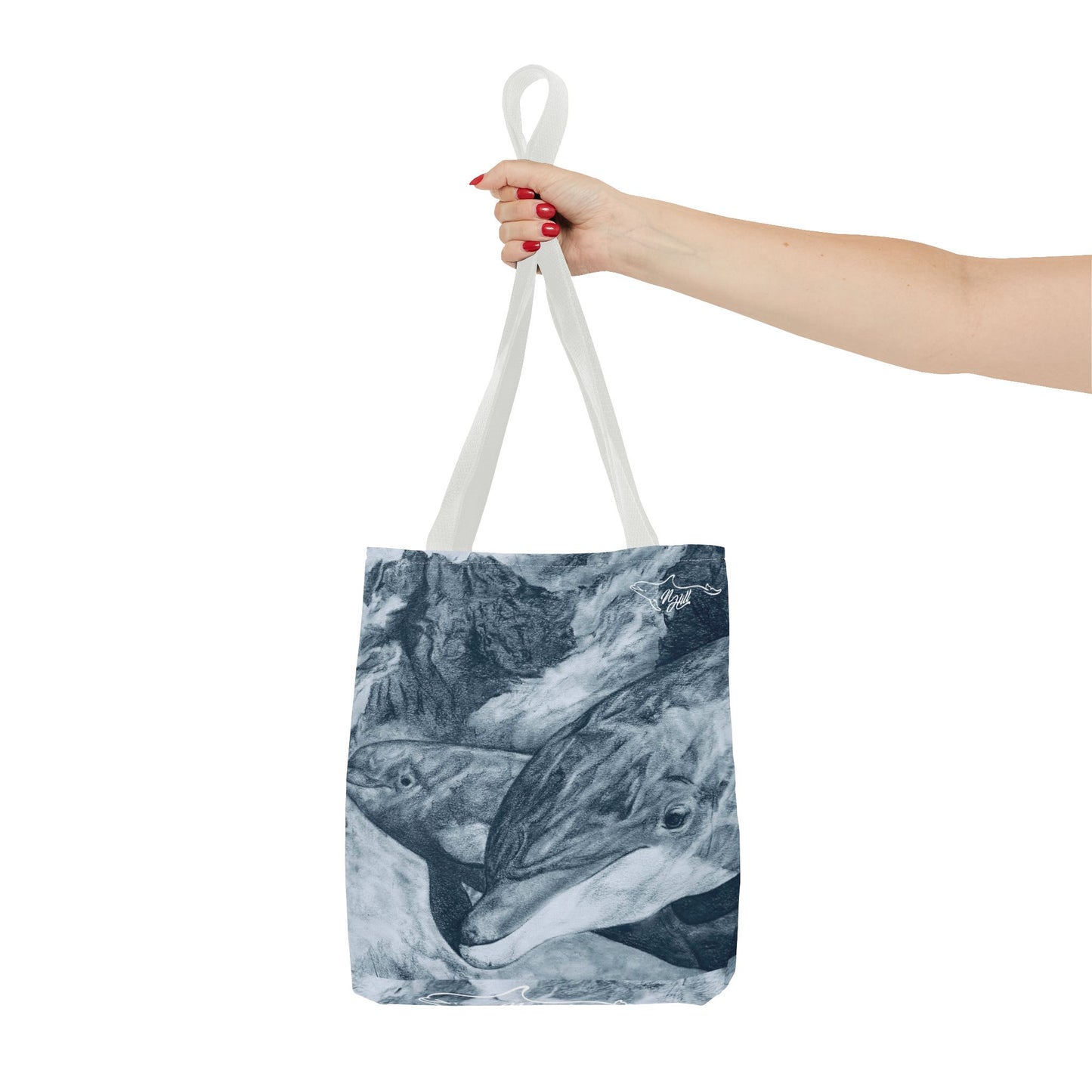 Dolphin Summit Tote Bag (AOP)