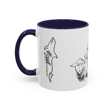 Get In The Heard Sheep Accent Coffee Mug (11, 15oz)