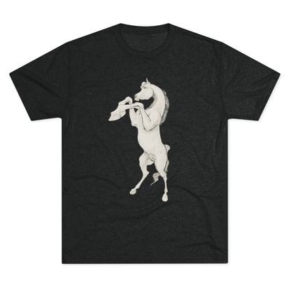 White Horse Unisex Tri-Blend Crew Tee