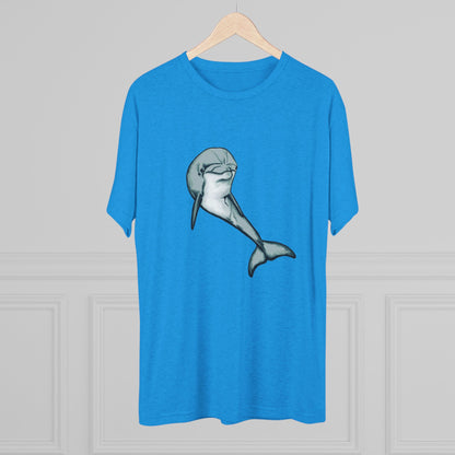 Bottlenose Dolphin Unisex Tri-Blend Crew Tee
