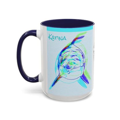 Katina Orca Whale Gestural Accent Coffee Mug (11, 15oz)