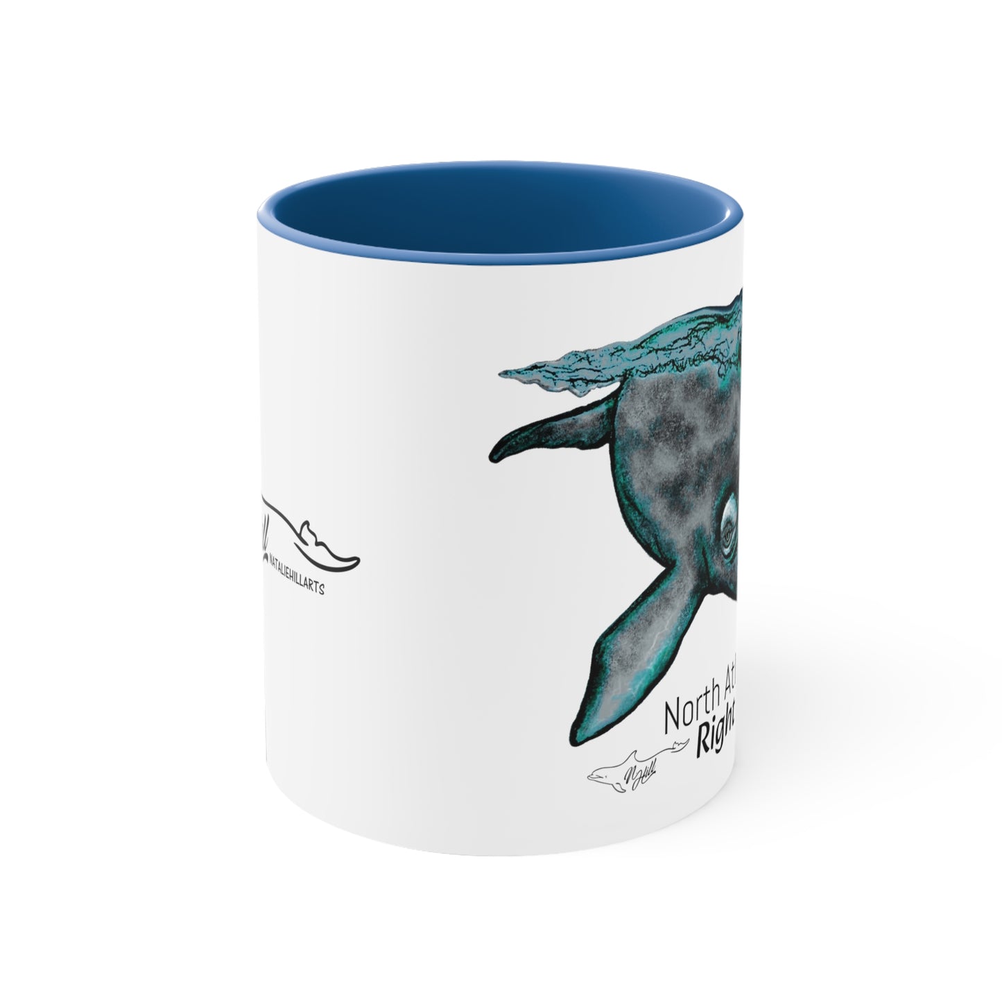 North Atlantic Right Whale Accent Coffee Mug, 11oz