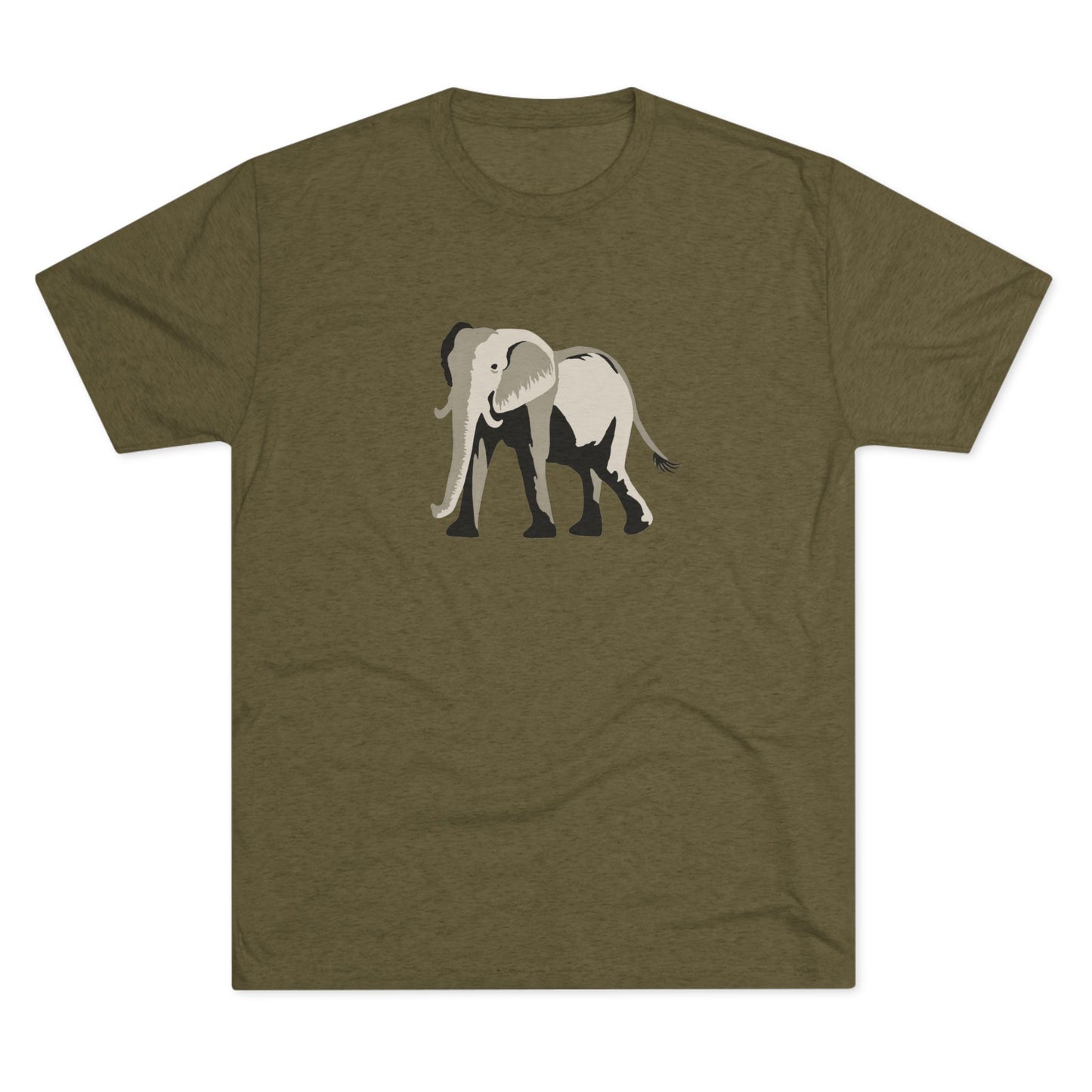 Elephant  Unisex Tri-Blend Crew Tee