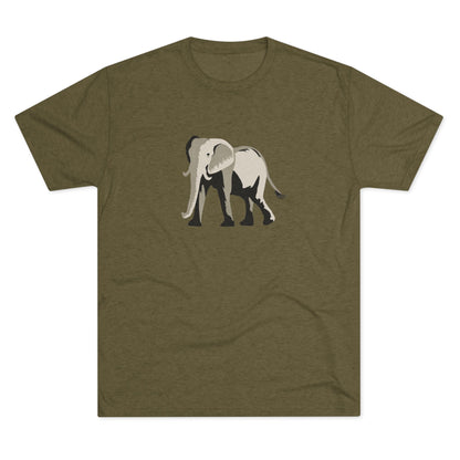Elephant  Unisex Tri-Blend Crew Tee
