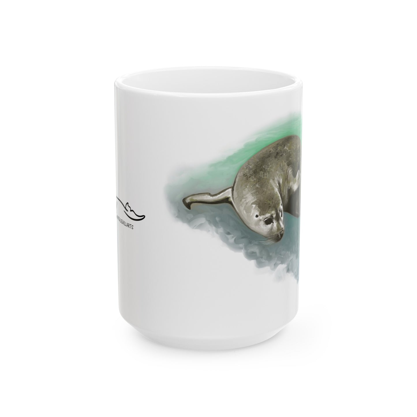 Harbor Seal Ceramic Mug, (11oz, 15oz)