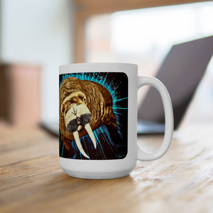 Stellar Walrus Ceramic Mug 15oz