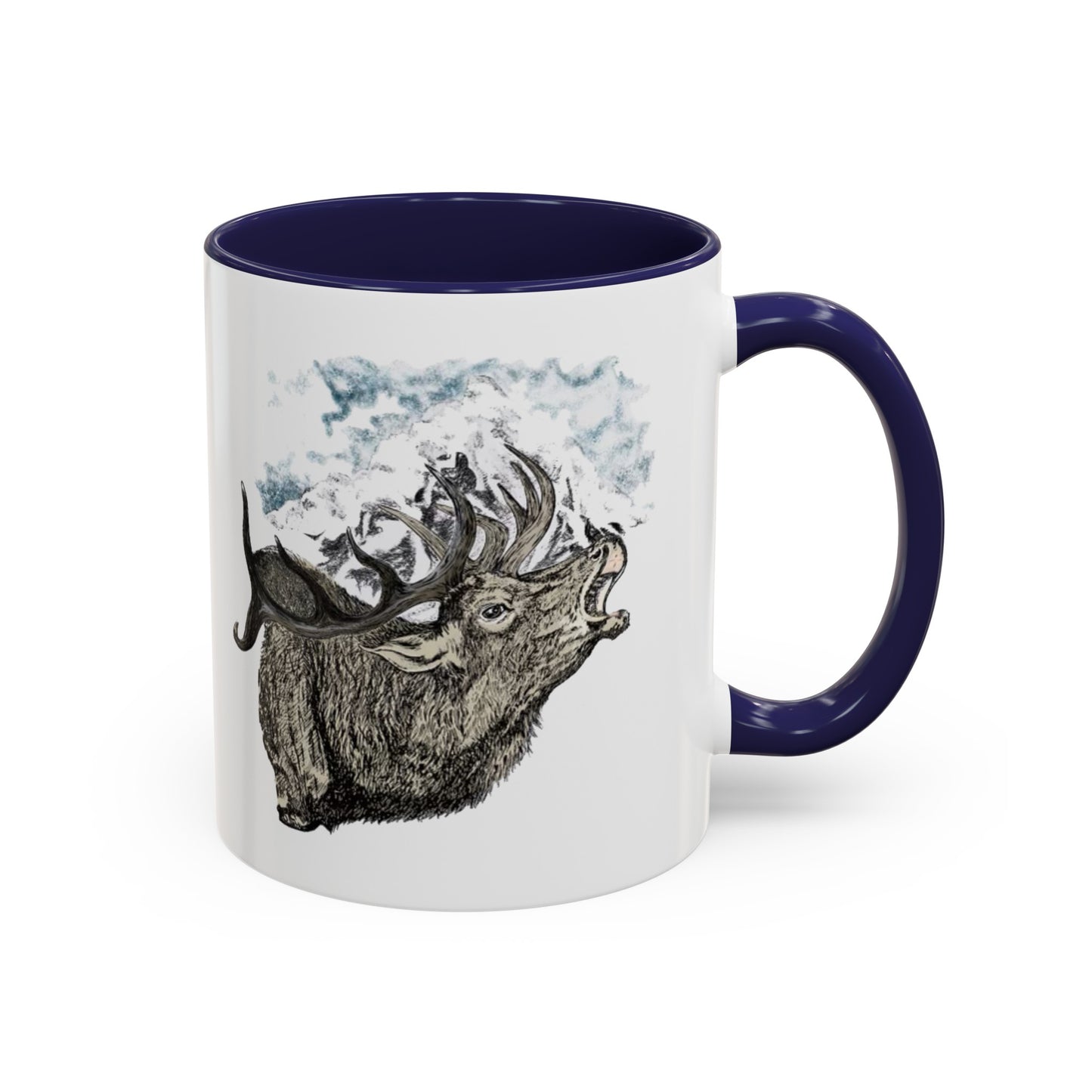 Elk Bugle Accent Coffee Mug, 11oz