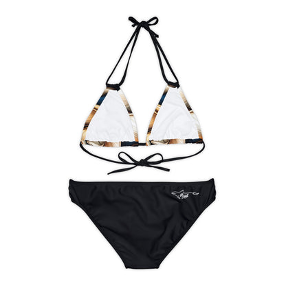 Clams Strappy Bikini Set (AOP)