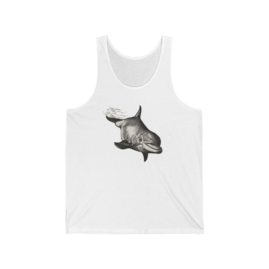 Dolphin Decent Unisex Jersey Tank