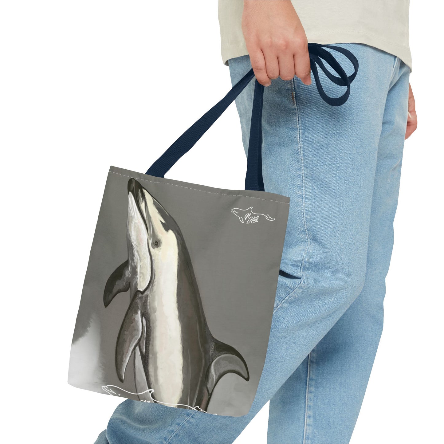 Pacific White Sided Dolphin Tote Bag (AOP)