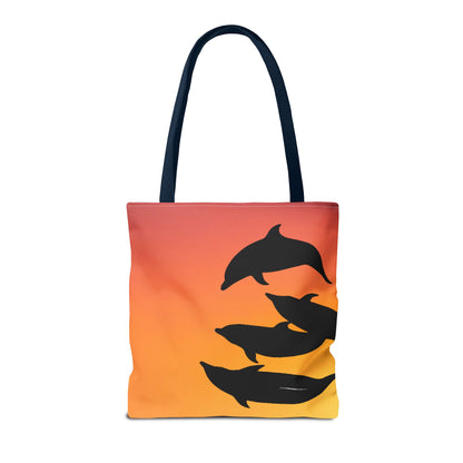 Bowriding Dolphins Tote Bag (AOP)