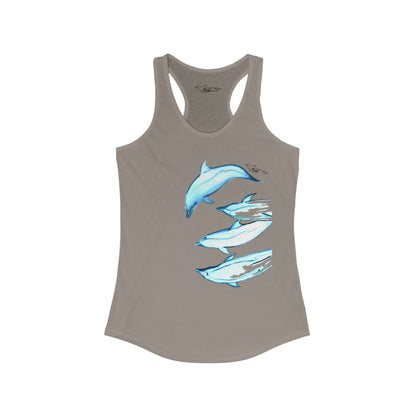 Dolphin Women's Ideal Racerback Tank