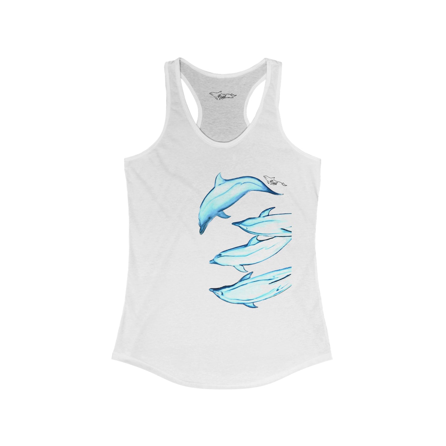 Dolphin Women's Ideal Racerback Tank