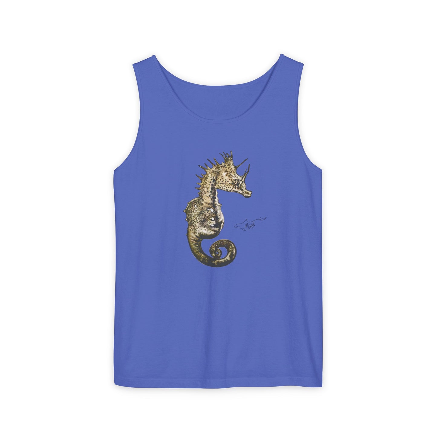 Sea Horse Unisex Garment-Dyed Tank Top