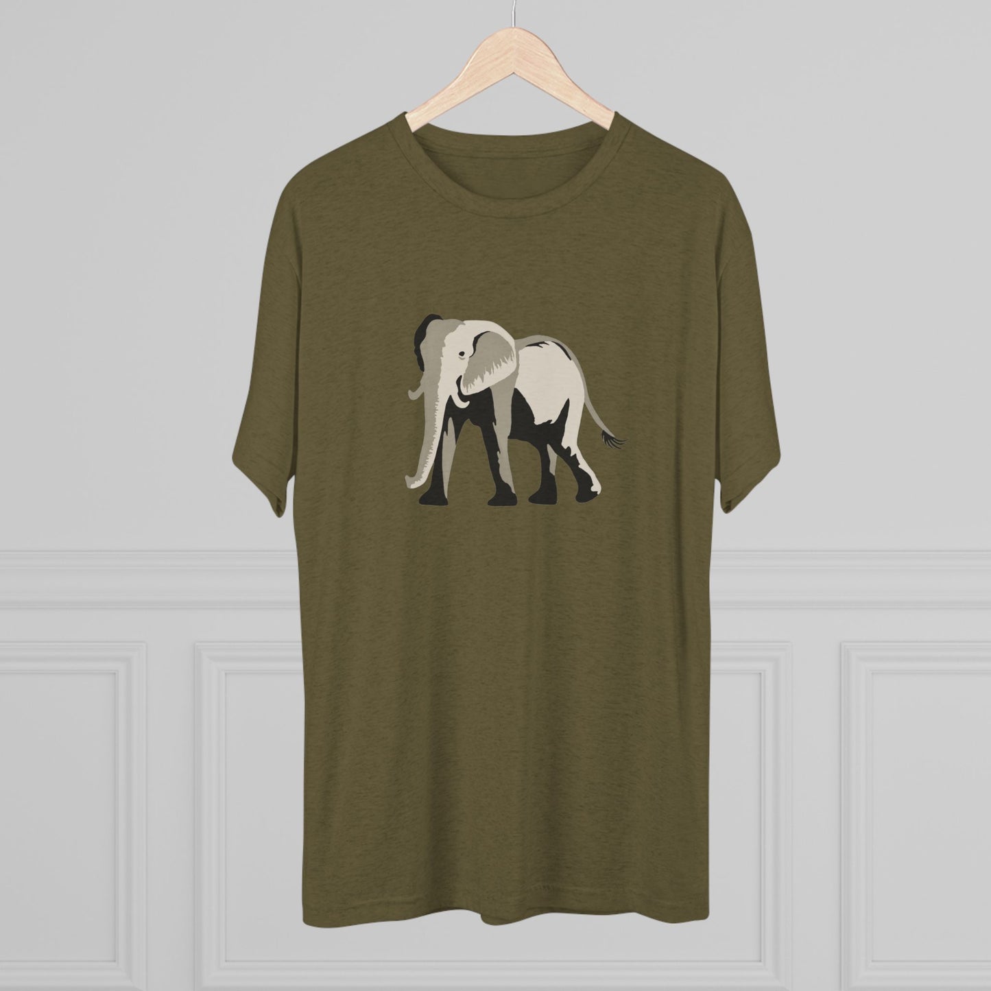Elephant  Unisex Tri-Blend Crew Tee
