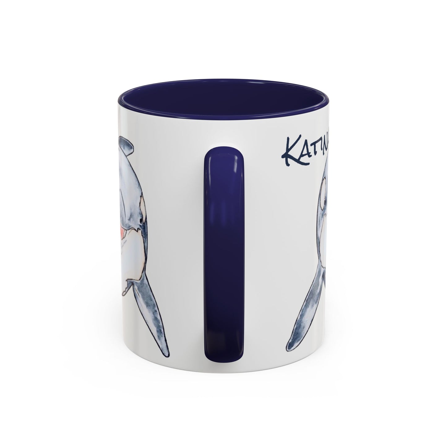 Katina Orca Whale Accent Coffee Mug (11, 15oz)