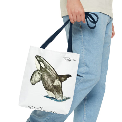 Biggs Killer Whale Chainsaw Tote Bag (AOP)