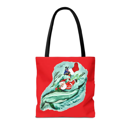 Deep Dive Delivery Santa Clause Tote Bag (AOP)