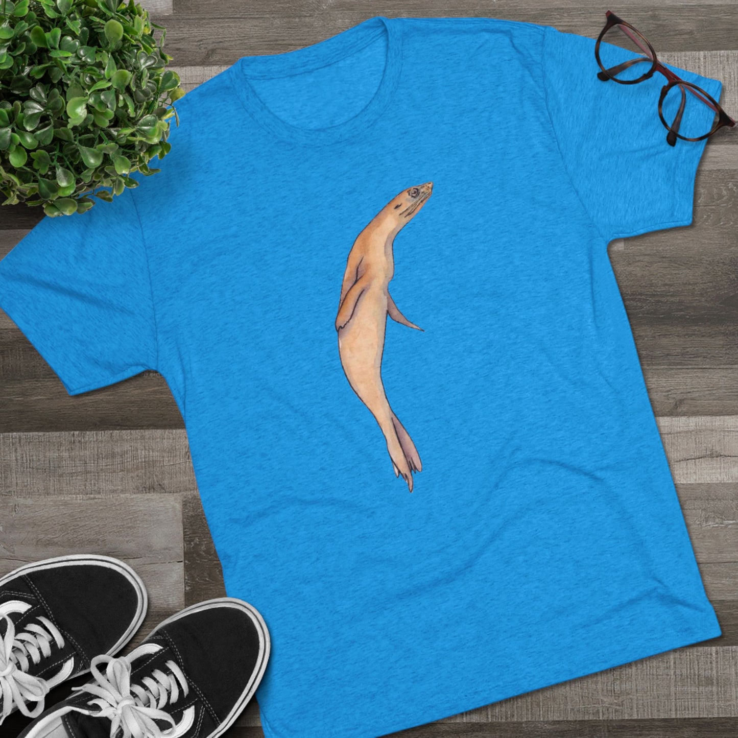 Sea Lion Unisex Tri-Blend Crew Tee