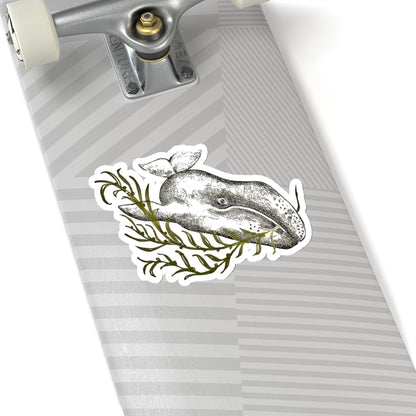 Grey Whale Kiss-Cut Stickers