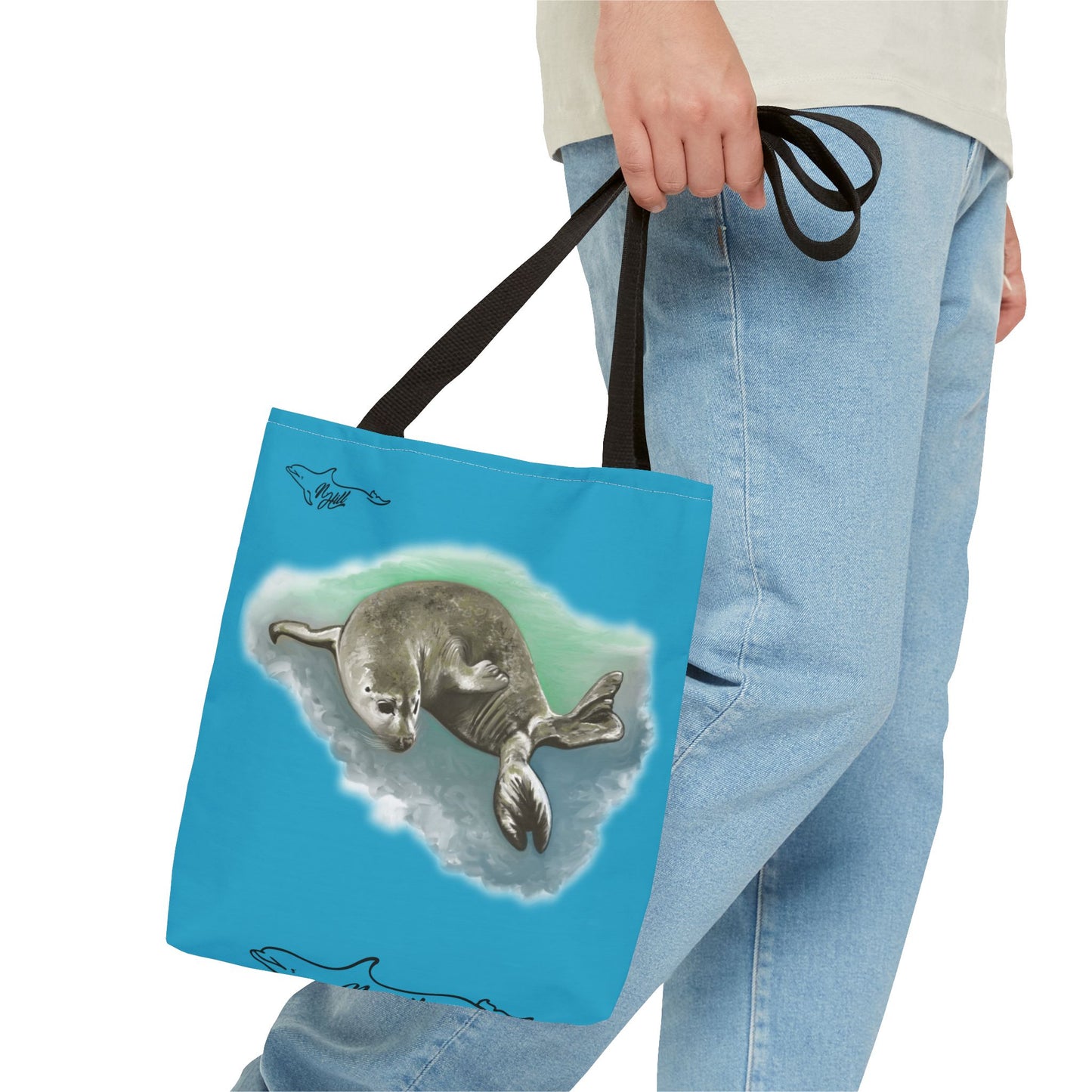 Harbor Seal Tote Bag (AOP)