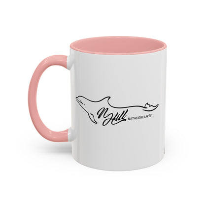 Oceanic Whitetip Shark Accent Coffee Mug, 11oz