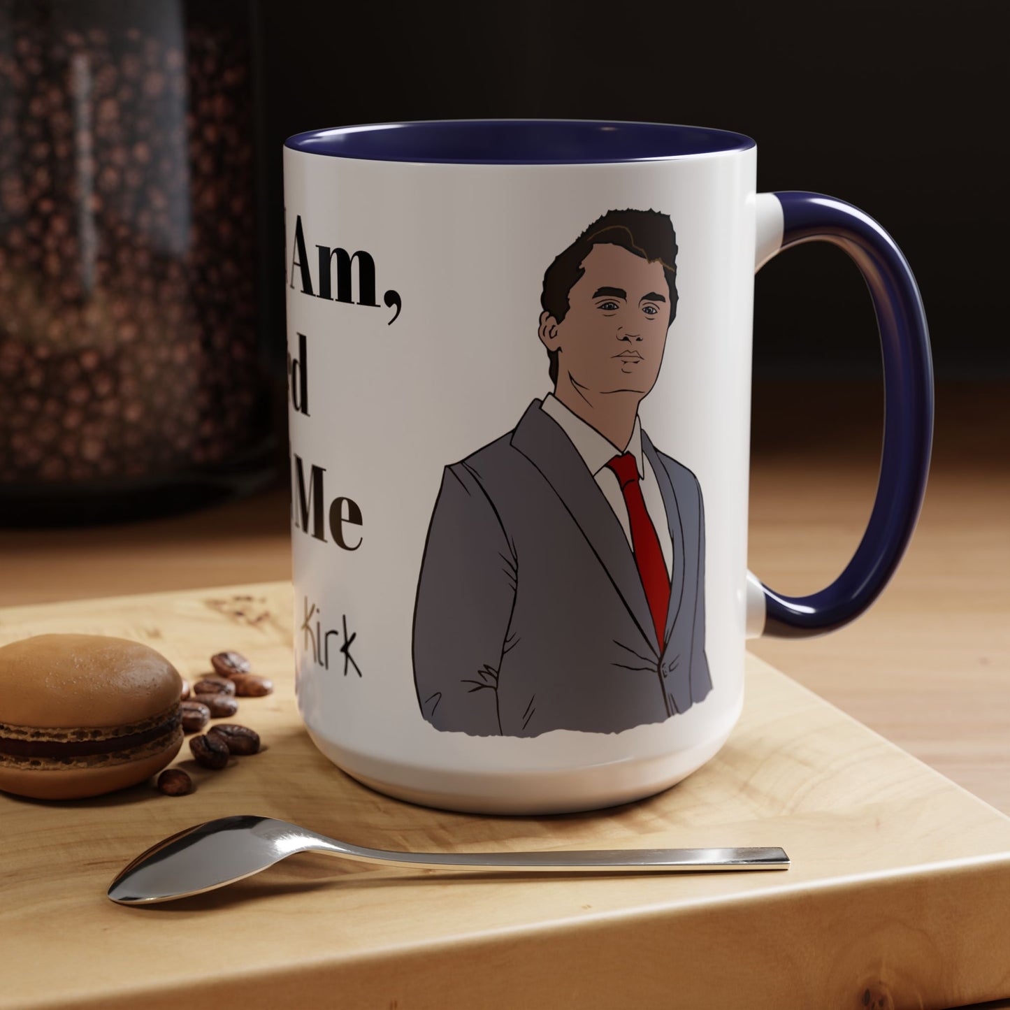 Here I Am, Lord Send Me- Charlie Kirk Accent Coffee Mug 15oz
