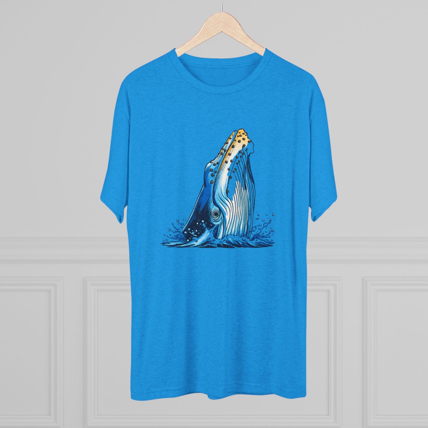 Humpback Whale Unisex Tri-Blend Crew Tee