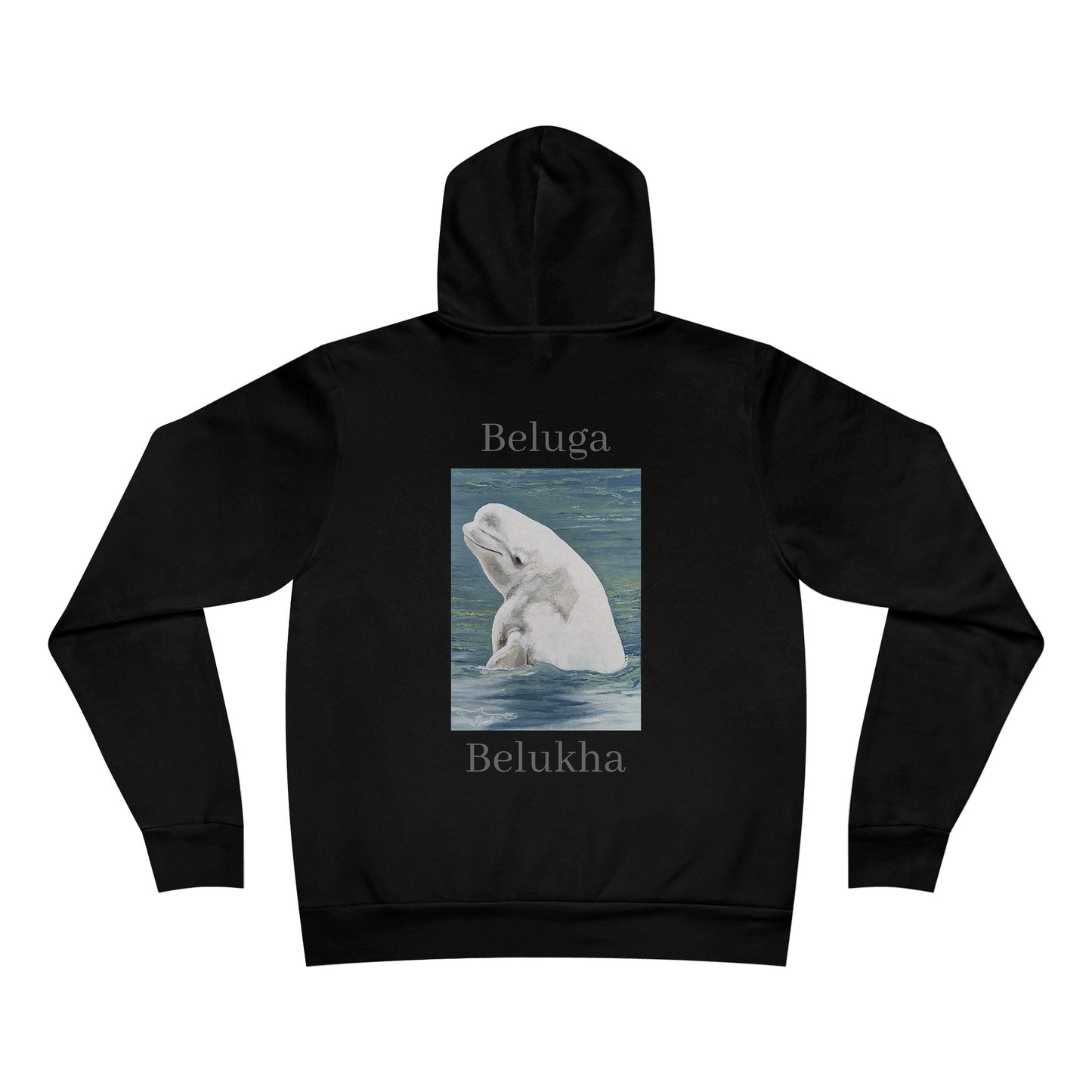 Beluga Whale Unisex Sponge Fleece Pullover Hoodie