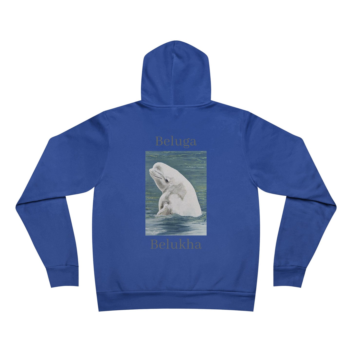 Beluga Whale Unisex Sponge Fleece Pullover Hoodie