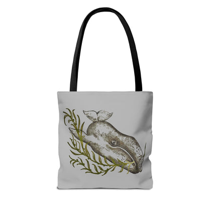 Gray Whale Tote Bag (AOP)