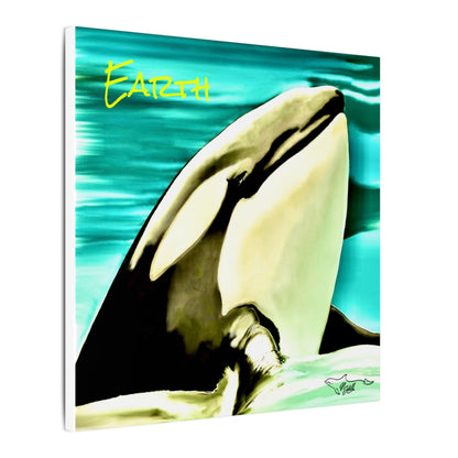 Earth Orca Tribute Matte Canvas 12" x 16", Stretched, 0.75"