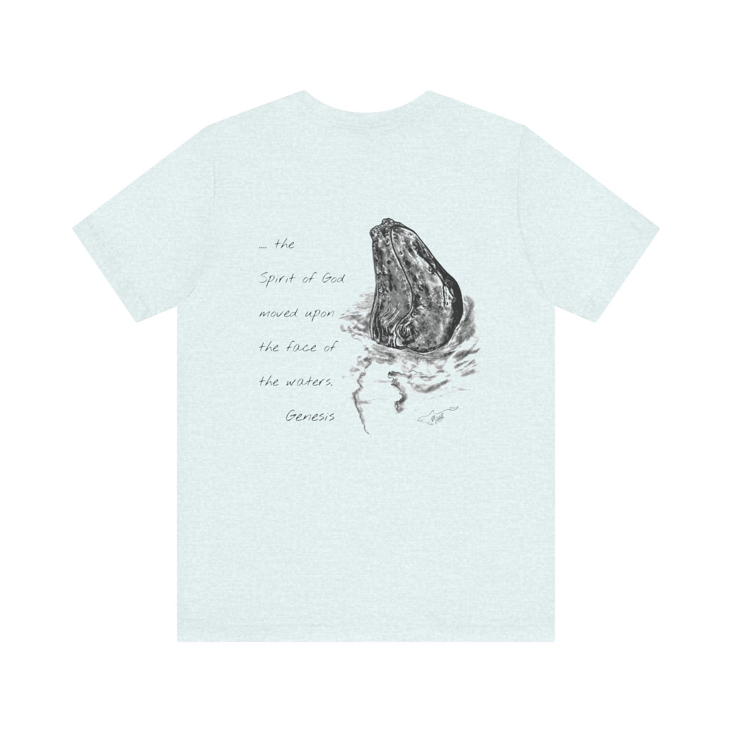 Humpback Whale/Scripture Unisex Jersey Short Sleeve Tee