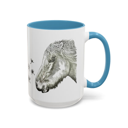 Dandelion Dreams Horse Accent Coffee Mug (11, 15oz)