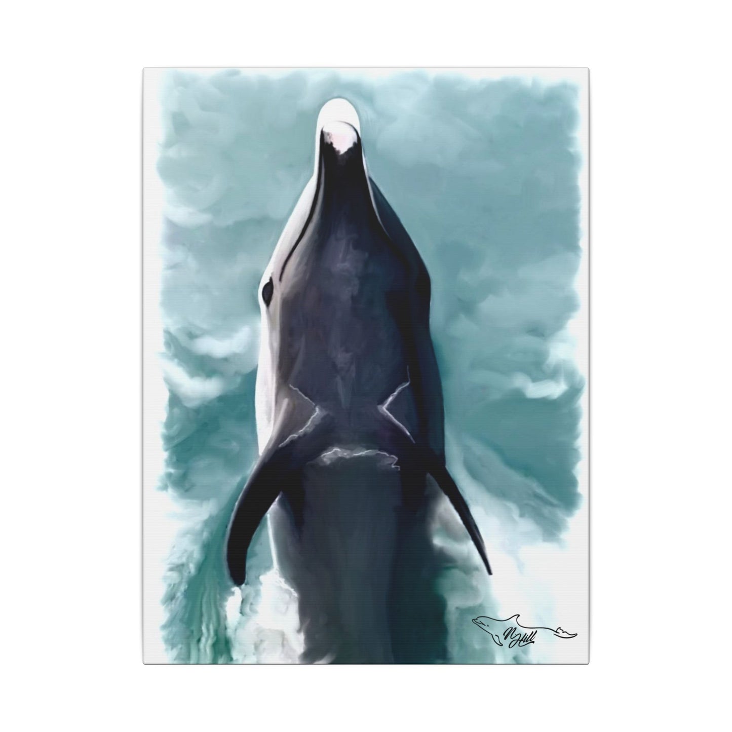 Dolphin Matte Canvas, Stretched, 0.75"
