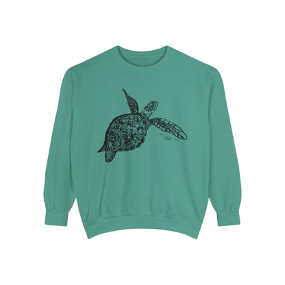 Sea Turtle Unisex Garment-Dyed Sweatshirt