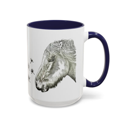 Dandelion Dreams Horse Accent Coffee Mug (11, 15oz)