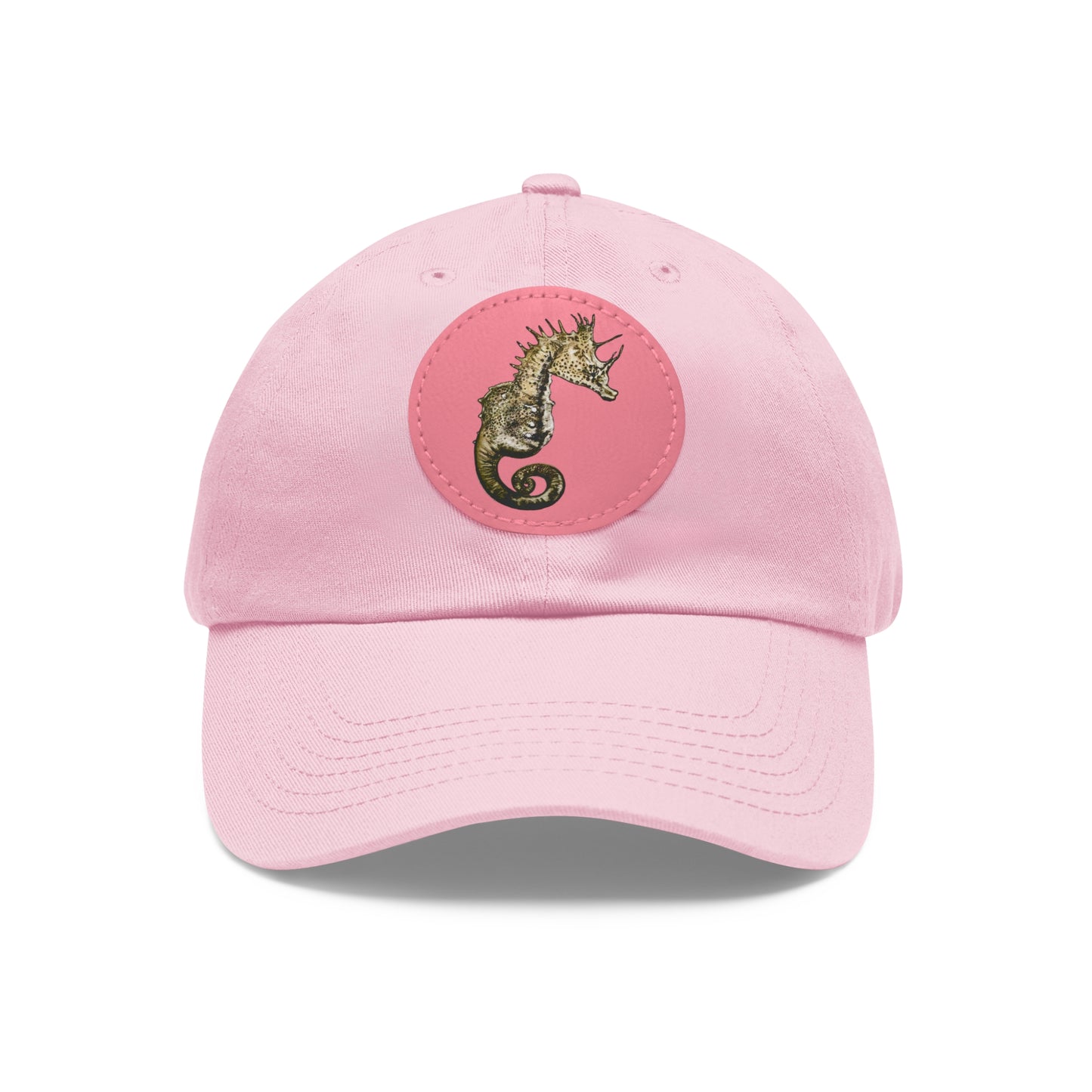 Sea Horse Hat with Leather Patch (Round)