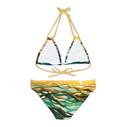 Sea Tangle Strappy Bikini Set (AOP)