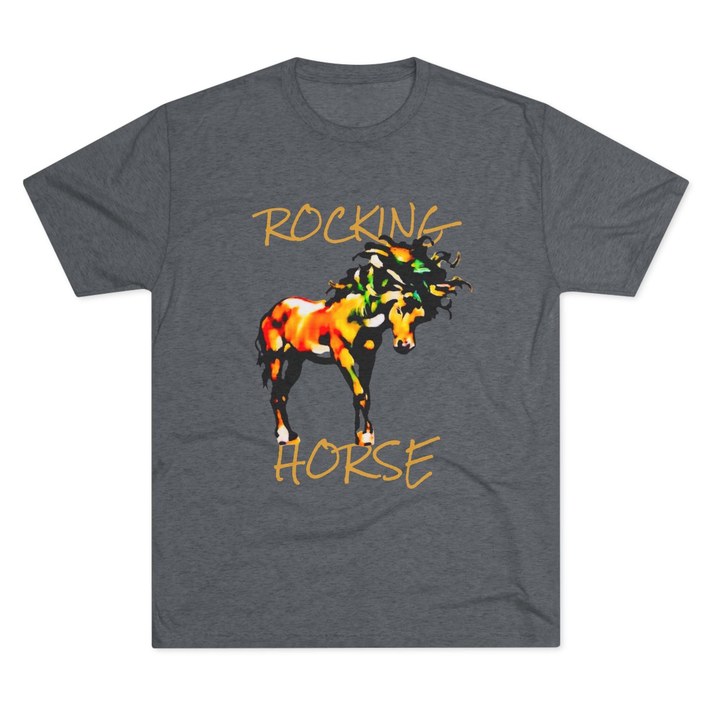 Rocking Horse Unisex Tri-Blend Crew Tee