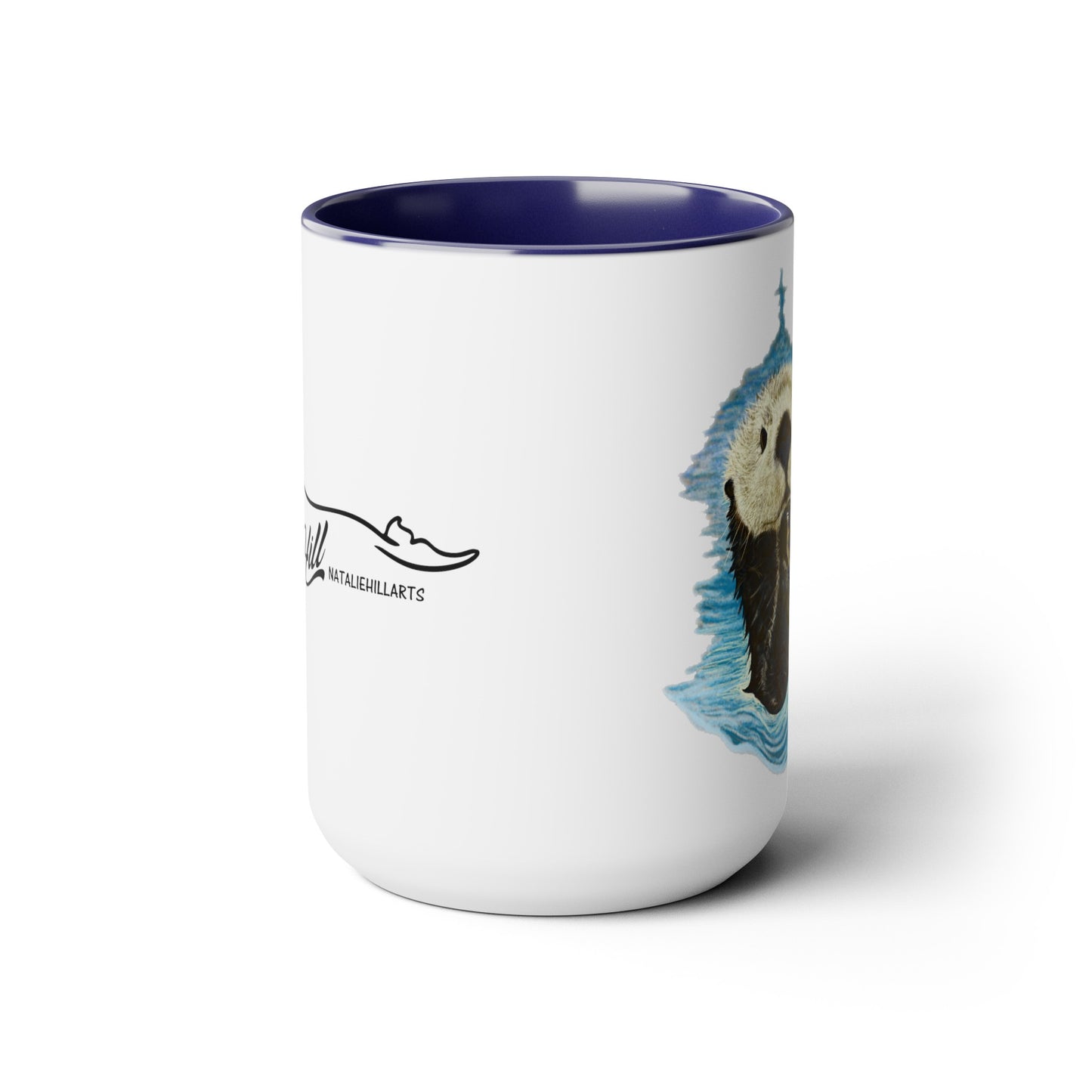 Sea Otter Two-Tone Coffee Mugs, 15oz