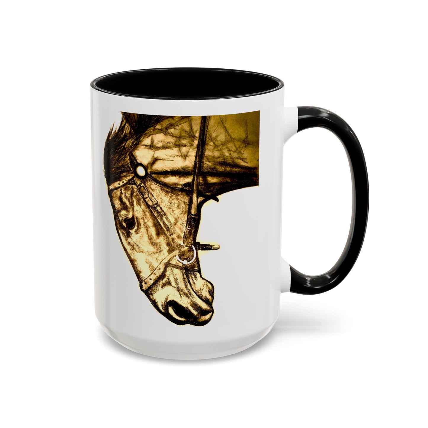 Denny Snowy River Horse Accent Coffee Mug 15oz