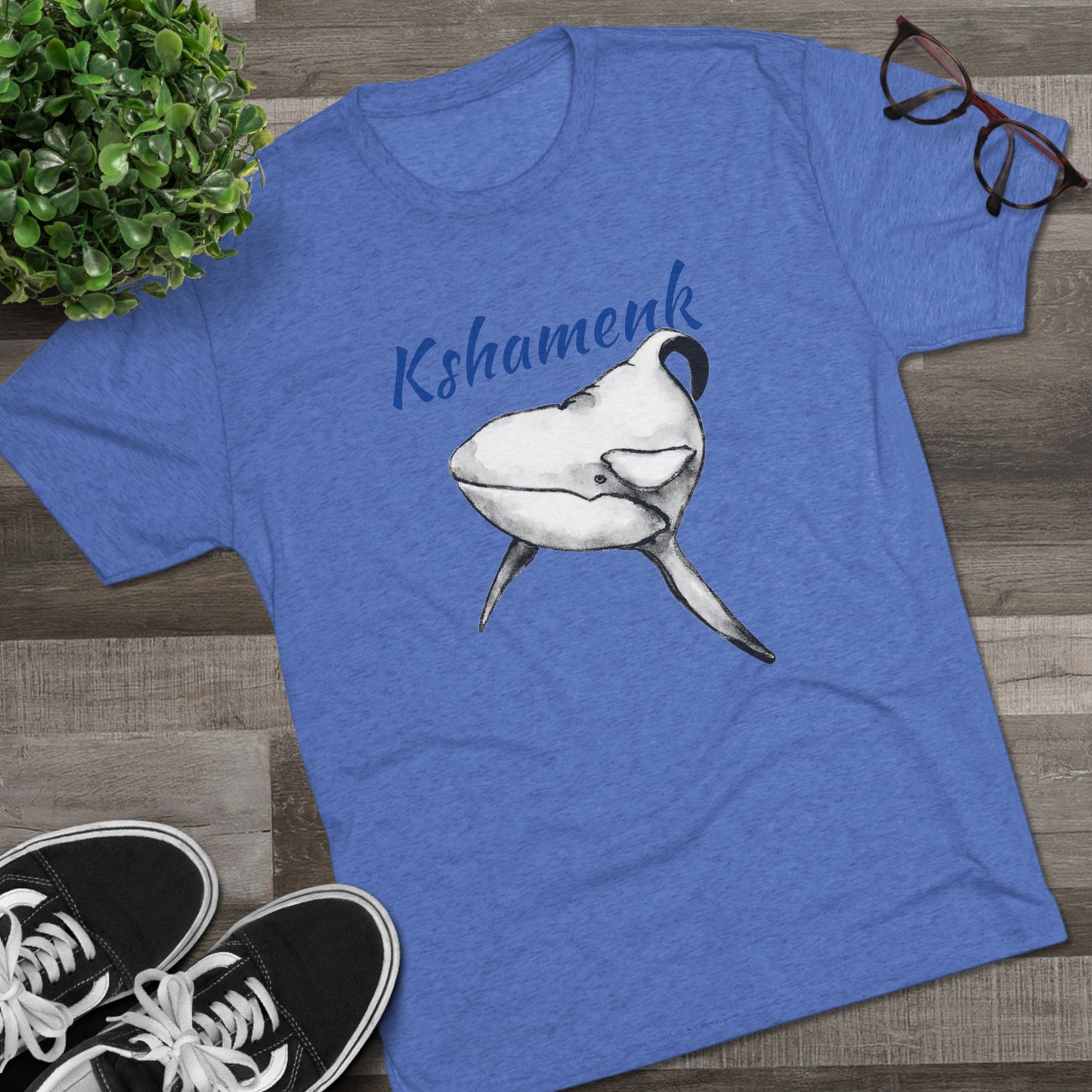 Kshamenk Orca Whale Unisex Tri-Blend Crew Tee