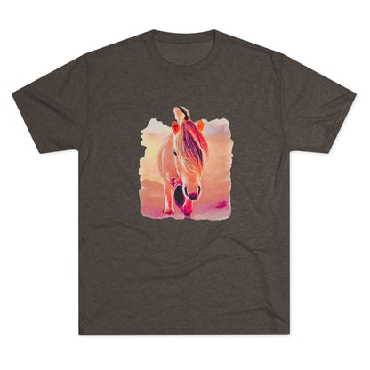 Norwegian Fjord Horse Tri-Blend Crew Tee