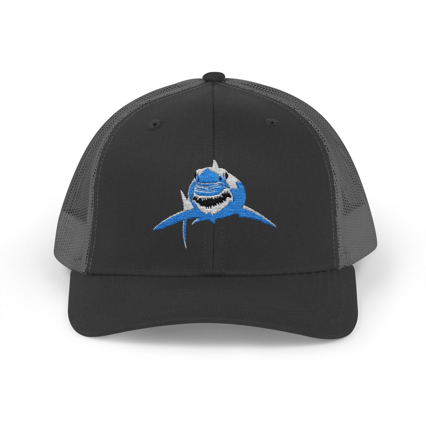 Great White Shark Panda Snapback Trucker Cap