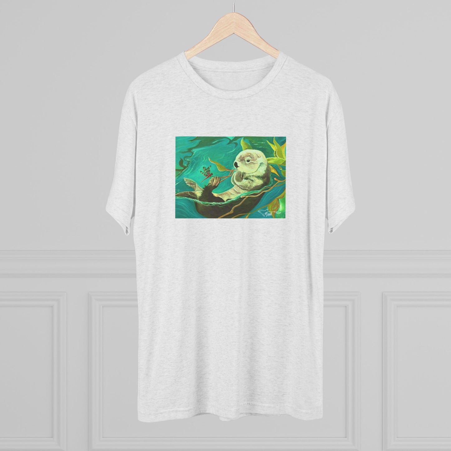 Otterly Transformed Sea Otter Unisex Tri-Blend Crew Tee